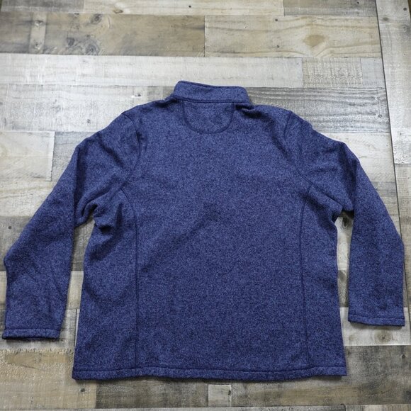 Woolrich quarter Zip Fleece Pullover men's XXL heather blue - Picture 11 of 12